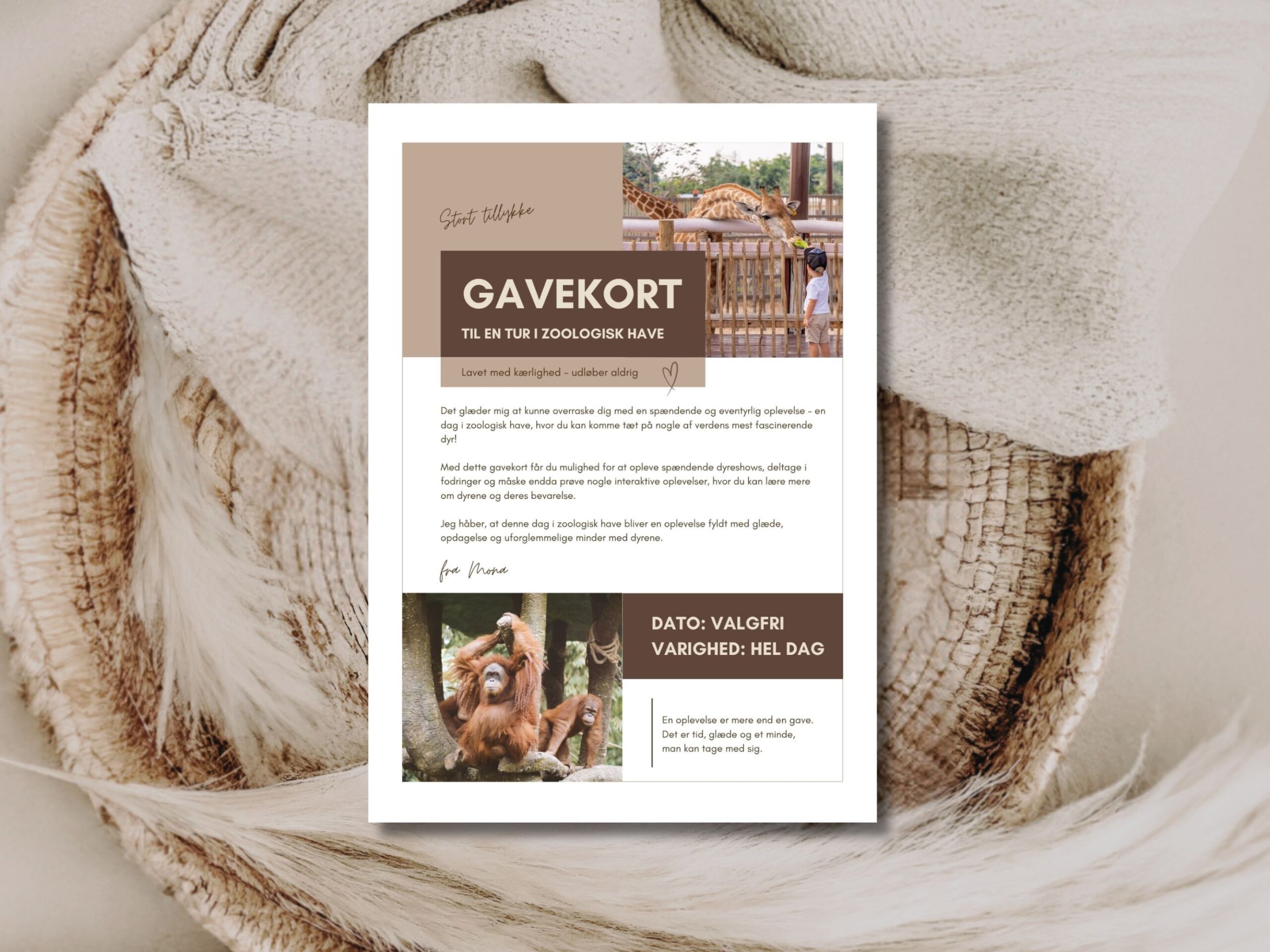gavekort zoologisk have